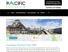 Tablet Screenshot of pacificequitygroup.net